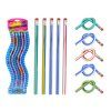 Matita flessibile e pieghevole con gomma morbida per modellare, set di 5 pezzi, 30 cm