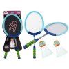 Set di racchette da badminton con palline blu