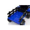 Trattore elettrico per bambini con rimorchio 12V 7Ah blu