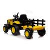 Trattore elettrico per bambini con rimorchio 12V 7Ah giallo