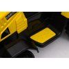 Trattore elettrico per bambini con rimorchio 12V 7Ah giallo