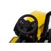 Trattore elettrico per bambini con rimorchio 12V 7Ah giallo
