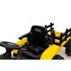 Trattore elettrico per bambini con rimorchio 12V 7Ah giallo