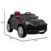 Auto elettrico Turbo-S nero - Aperto - R-HL1518.CZ