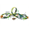 Pista da corsa Mondo dei Dinosauri 168 pezzi, 360°, auto LED