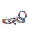 Pista da corsa di dinosauri con grande loop e luci 144 pezzi MT1522