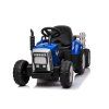 Trattore elettrico con rimorchio T2 blu 12V7Ah ruote EVA