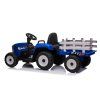 Trattore elettrico con rimorchio T2 blu 12V7Ah ruote EVA