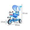 Triciclo per bambini Panda con effetti sonori blu