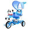 Triciclo per bambini Panda con effetti sonori blu