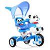 Triciclo per bambini Panda con effetti sonori blu