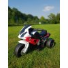 Dětská elektrická motorka BMW S1000RR tříkolka červená
