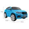 Auto elettrico BMW X6 M due posti XXL verniciato blu