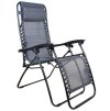 Zahradní polohovací lehátko šedé