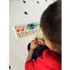 Gioco Montessori in legno con numeri e asta magnetica 77 pezzi