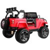 Dětské elektrické auto Jeep Monster 4x4 červený + batoh 4