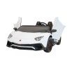 Auto elettrico per bambini Lamborghini Aventador SV bianco