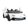 Auto elettrico per bambini Lamborghini Aventador SV bianco