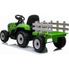 Elektrický traktor s vlečkou T2 Blow zelený5