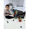 Magnetická svítící stavebnice kuličková dráha 75 dílů