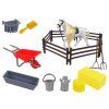 Figurina di cavallo da pettinare con recinzione e accessori