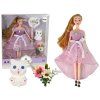 Bambola Emily con gattino e fiore