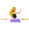 Bambola per bambini con tappetino da yoga con lunghi capelli biondi