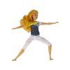 Bambola per bambini con tappetino da yoga con lunghi capelli biondi