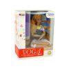 Bambola per bambini con tappetino da yoga con lunghi capelli biondi