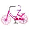 Bambola su bicicletta rosa