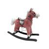 Cavallo rosa a molle 74 cm con suoni