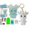 Pendente creativo DIY Renna con diamanti 3D blu
