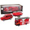 Set di veicoli dei pompieri - Jeep, barca e camion dei pompieri con scala estensibile