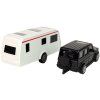 Set di veicoli Jeep con caravan nera