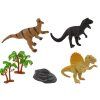 Set di 12 figurette di dinosauri con accessori in tubo