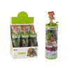 Set di 12 figurette di dinosauri con accessori in tubo