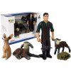Set di figurine - contadino e animali