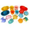 Giocattolo da bagno Animali marini 17 pezzi