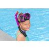 Set da immersione maschera con snorkel rosa