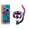 Set da immersione maschera con snorkel rosa