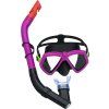 Set da immersione maschera con snorkel rosa