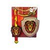 Set da cavaliere – spada e scudo con motivo di leone