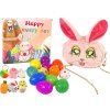 Set di uova di Pasqua con sorpresa e borsa da coniglio