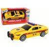 Auto sportivo Ambulanza con luci e suoni giallo