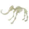 3D scheletro di dinosauro nell'uovo che brilla al buio