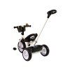 Triciclo per bambini con barra di guida PRO100 nero