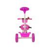 Triciclo per bambini con barra di guida PRO100 rosa