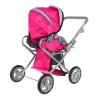 Kočárek pro panenky 2v1 růžový09