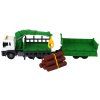 Camion con gru e rimorchio 1:16 verde