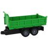 Camion con gru e rimorchio 1:16 verde